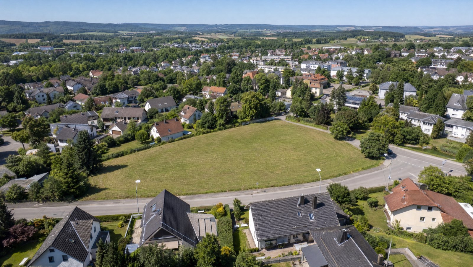 Development site from the air