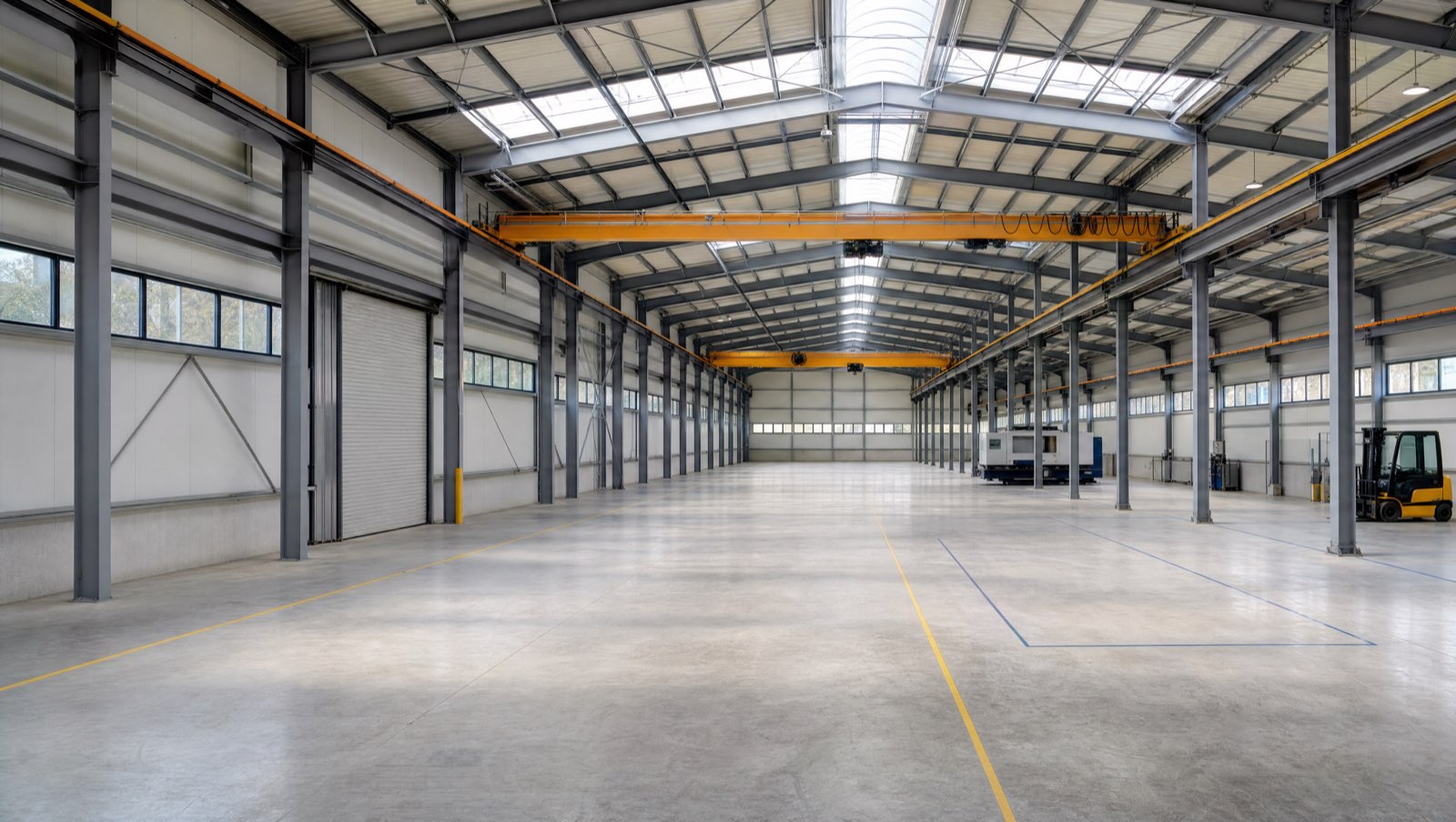 Interior of a production hall